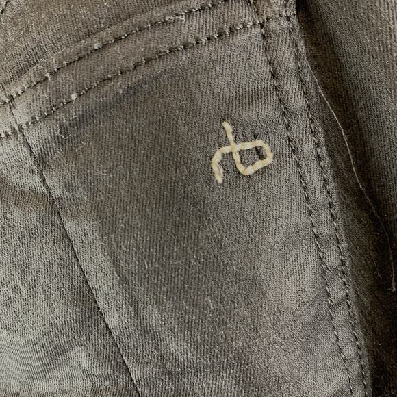 Rag & Bone Women’s Skinny Jeans Zipper Capri Moto Black Size 26 - Picture 15 of 16